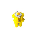 Led bulb 1 smd 3030 super bright, socket T5 B8.3D, yellow color, for dashboard and center console